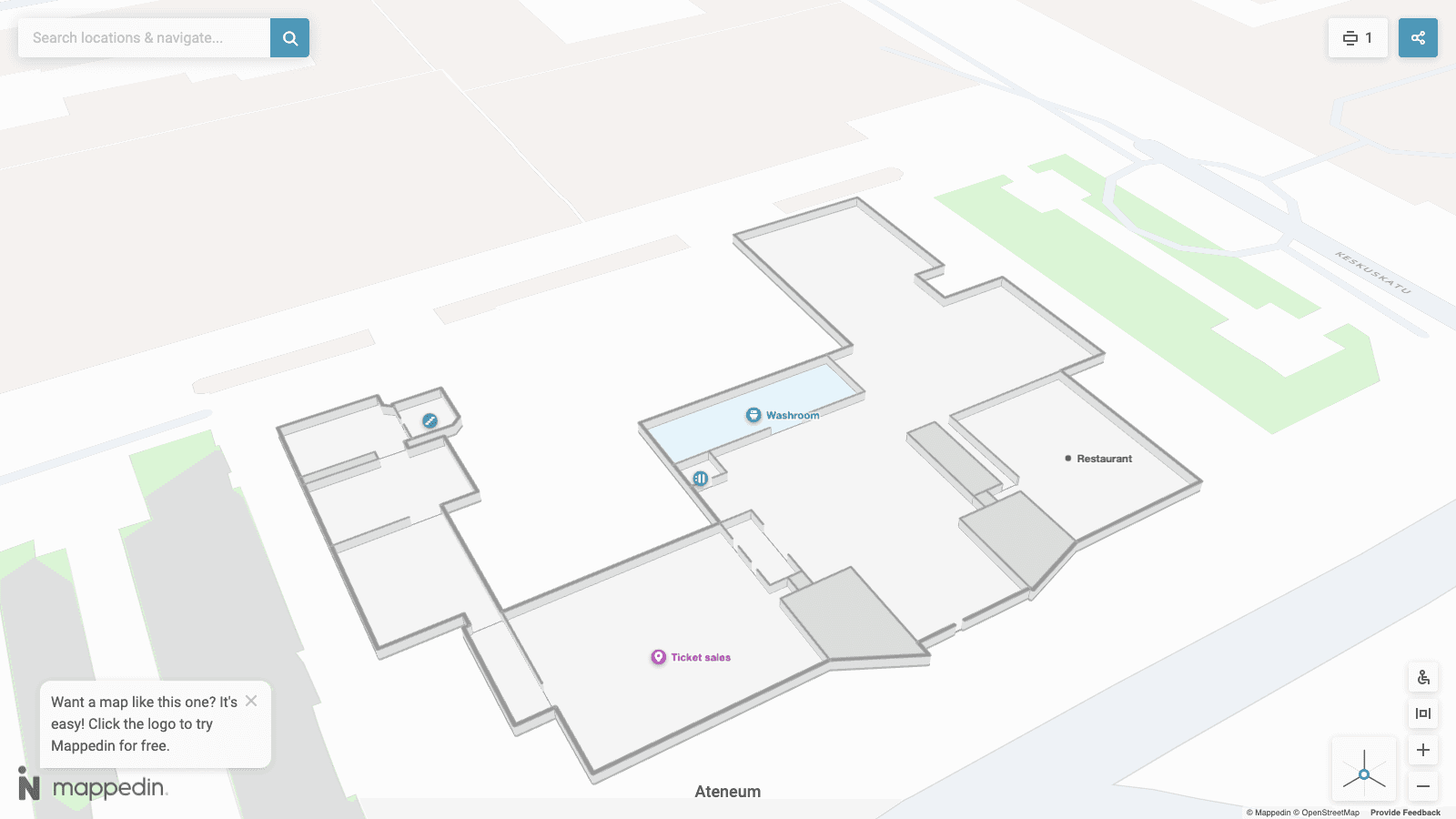 Ateneum map preview