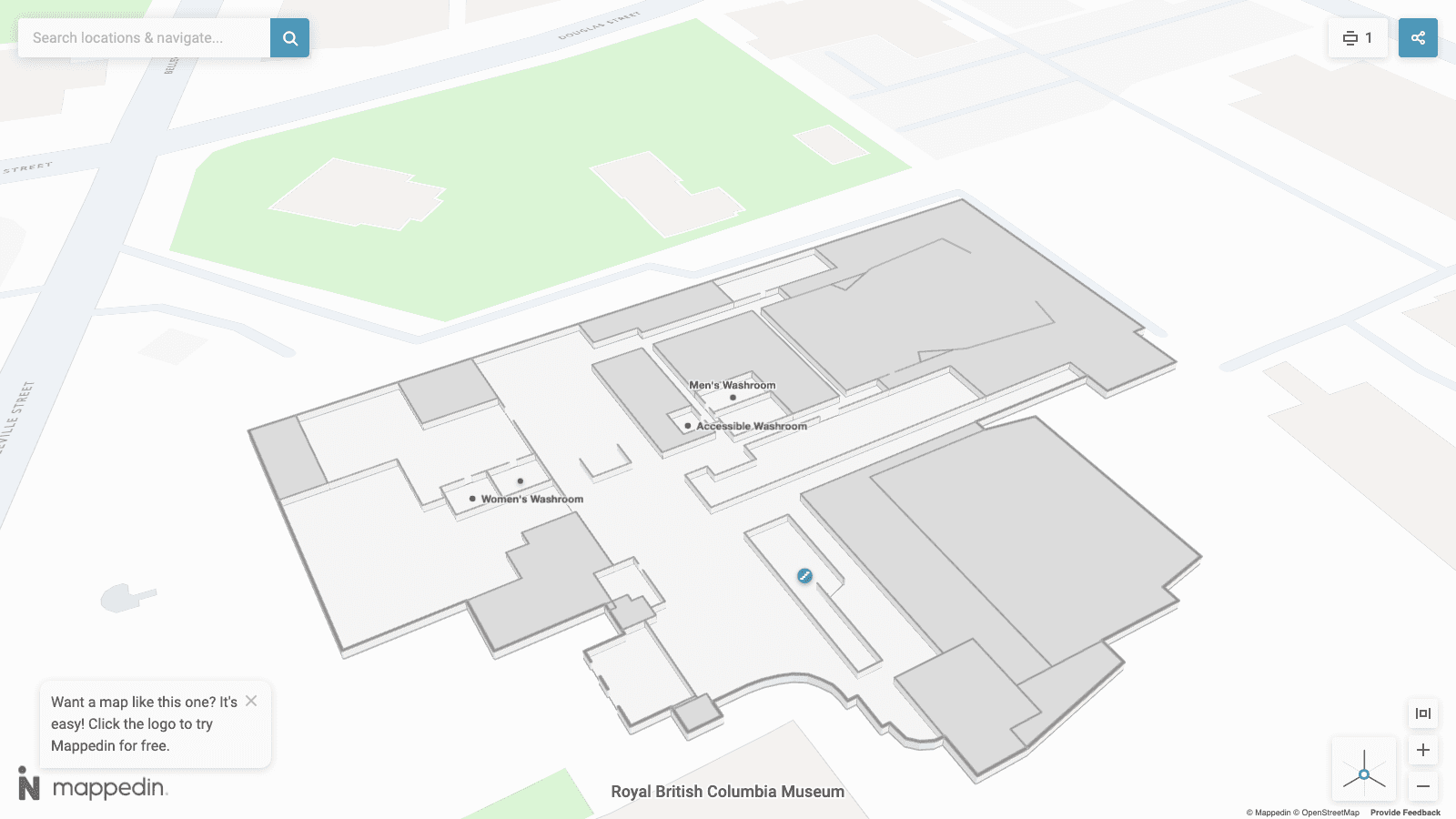 Royal British Columbia Museum map preview