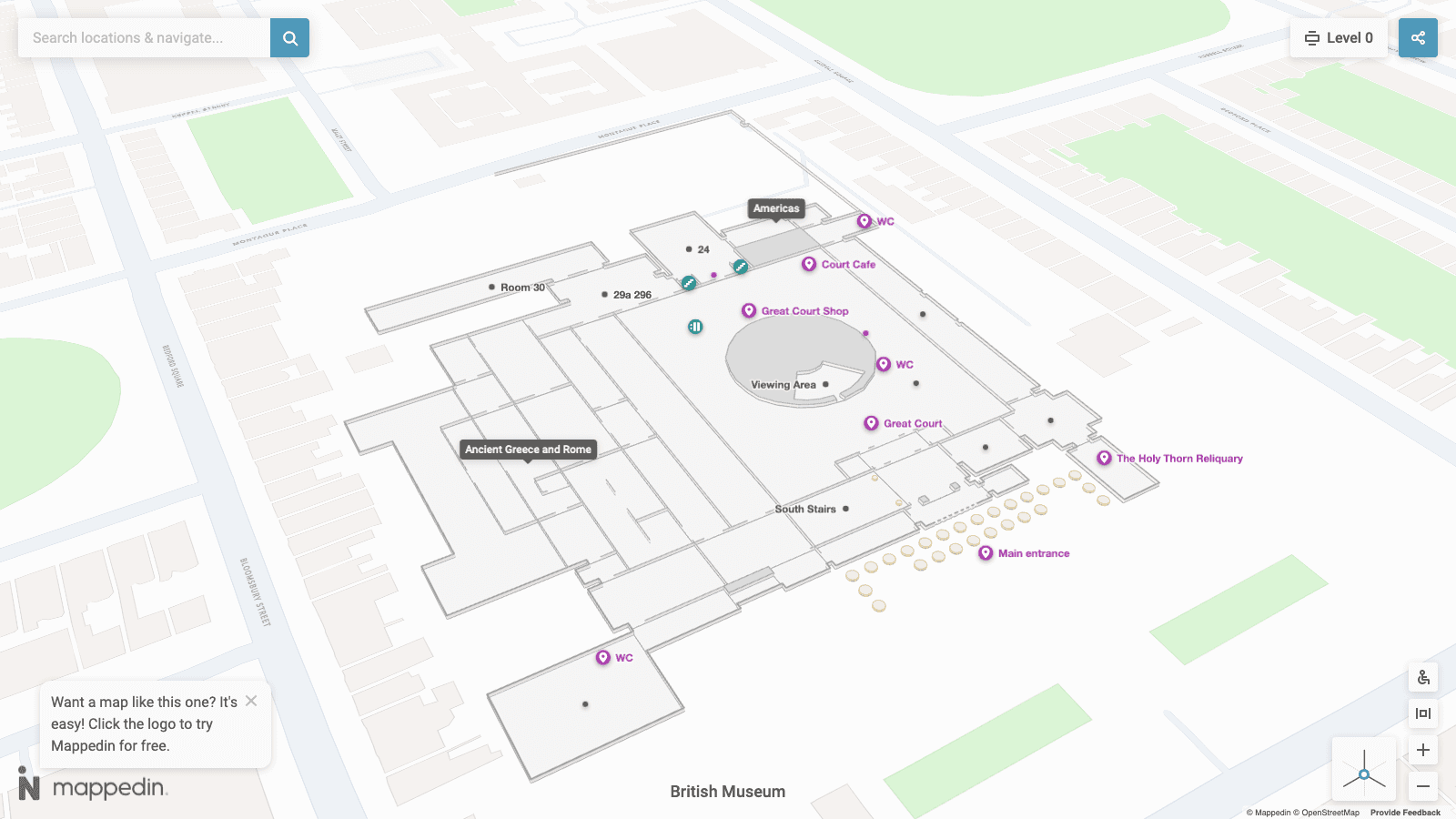 British Museum map preview